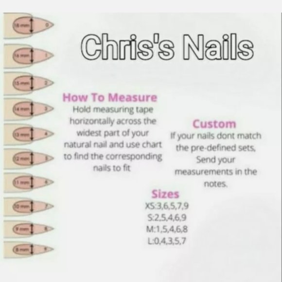 Handmade Hard Gel XXL Stiletto Press On Nails - Picture 5 of 6